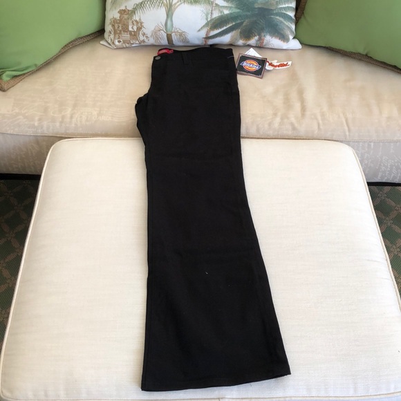 Dickies Girl Stretch Black Pants/ Size: 15 - Picture 2 of 9